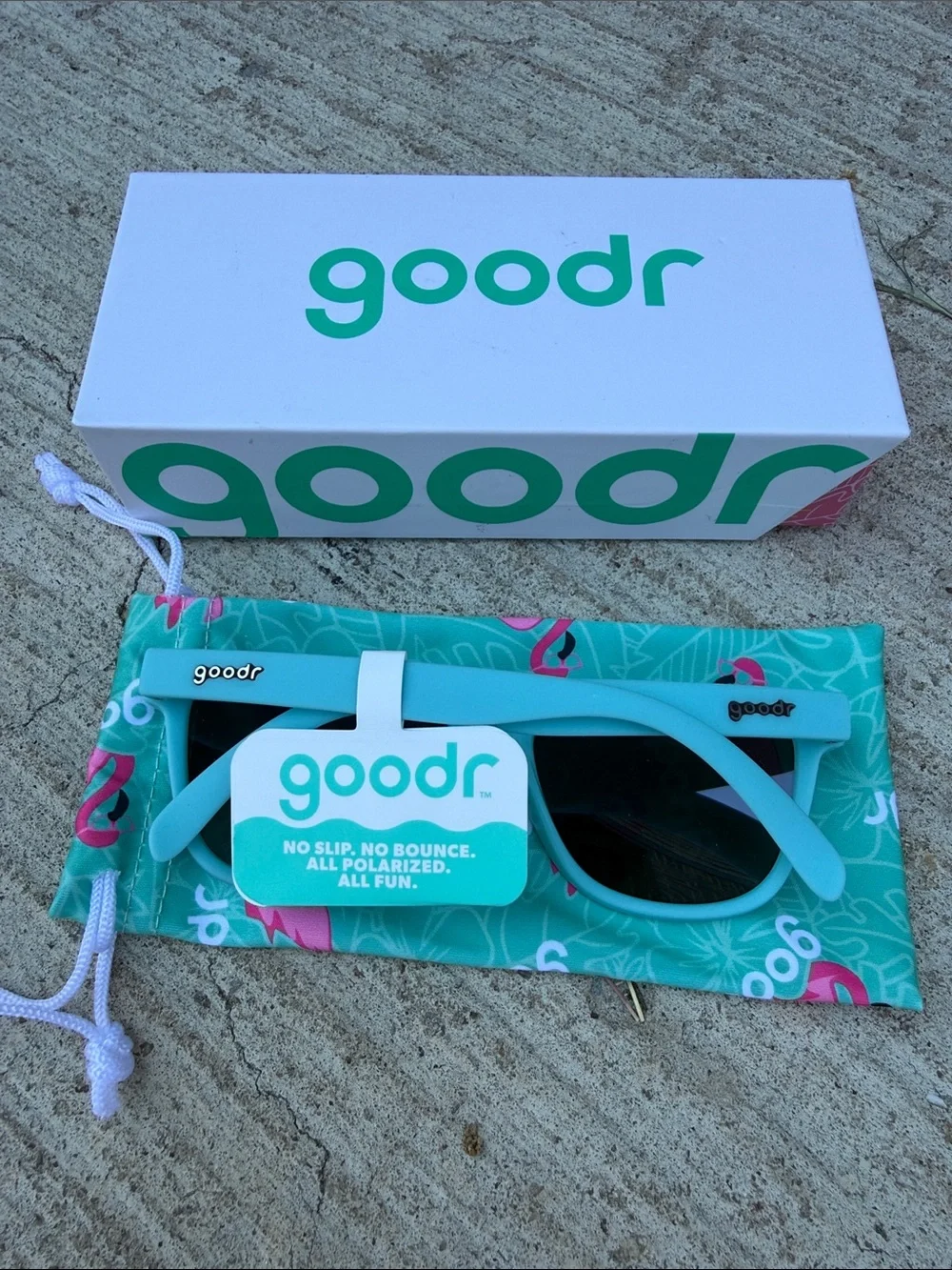 Goodr OG Electric Dinotopia Carnival Sunglasses